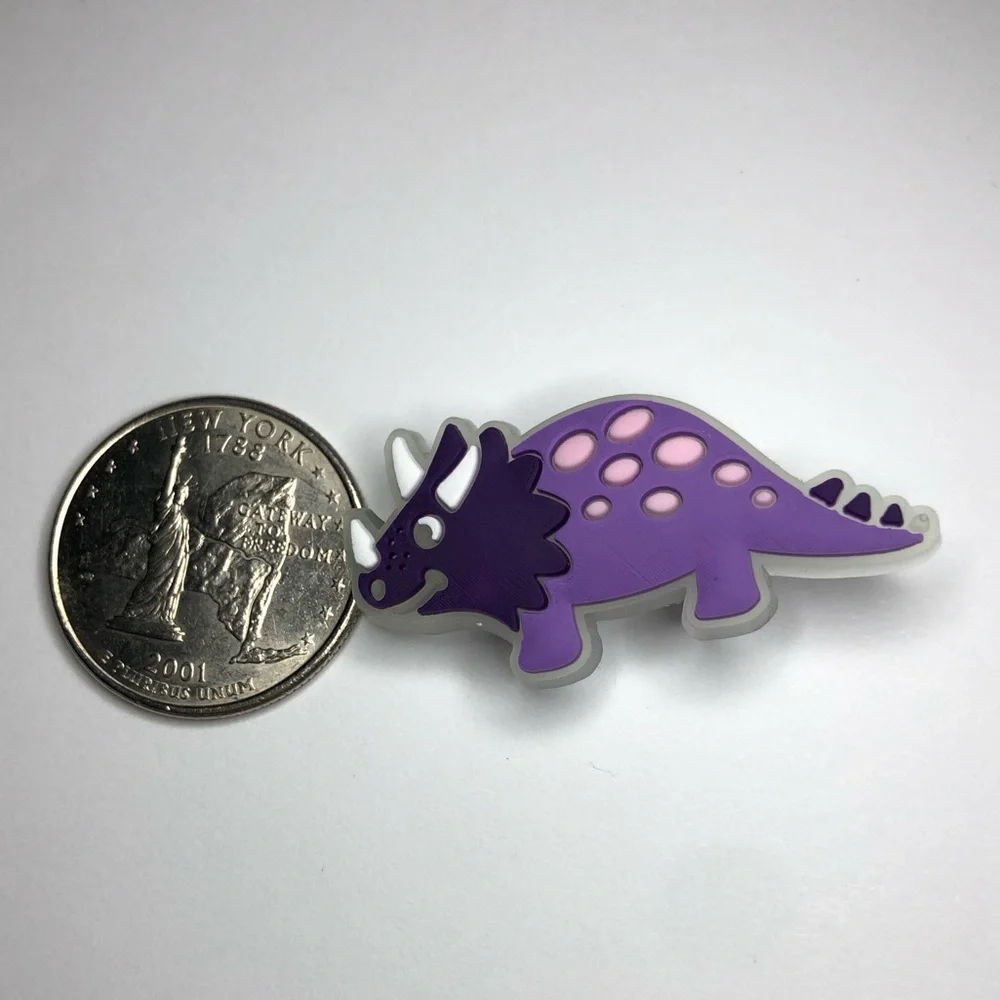 10/$13 Luminous Dinosaur Shoes Charm Jibbitz